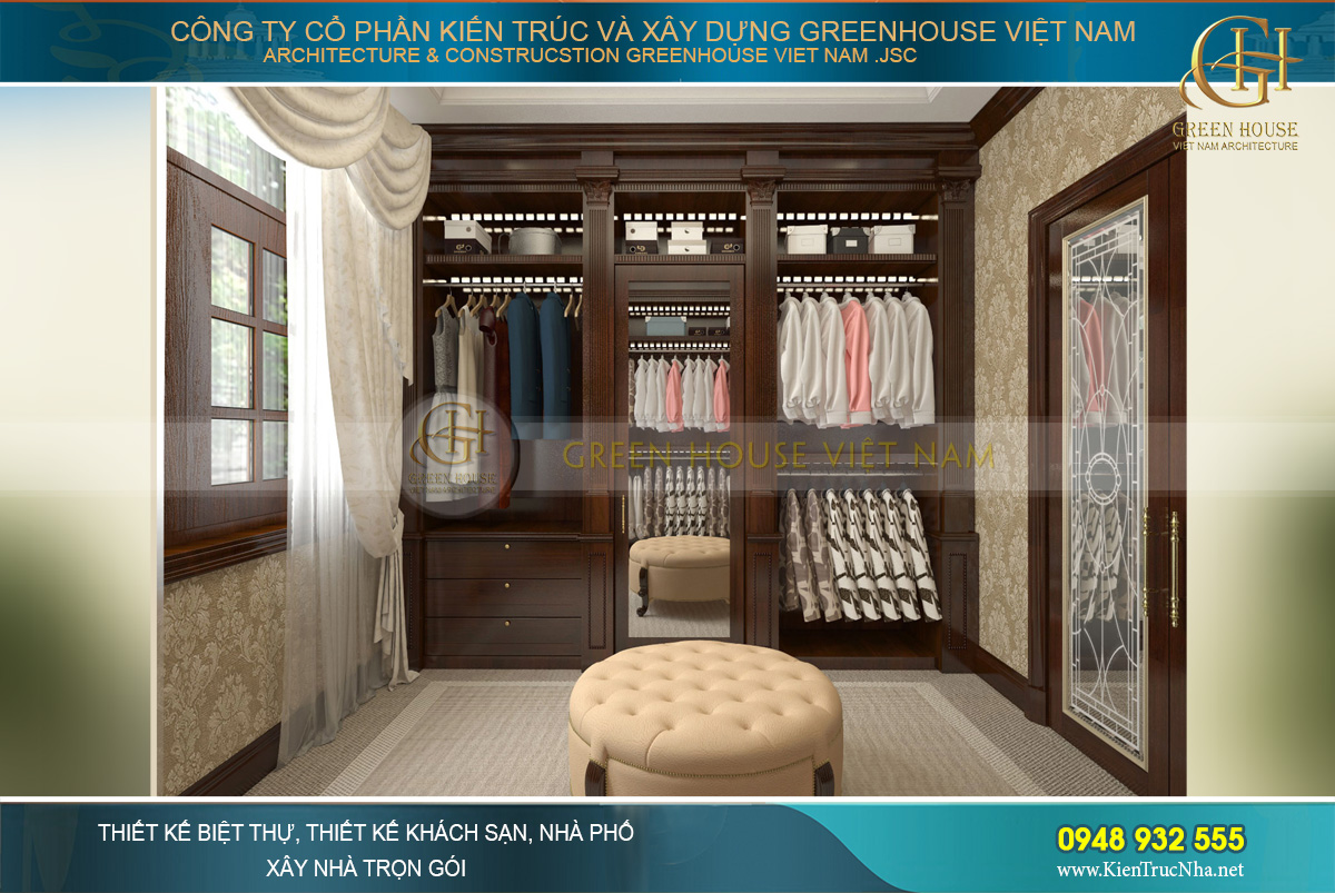 thi công thực tế biệt thự tân cổ điển 3 tầng tại Bắc Giang