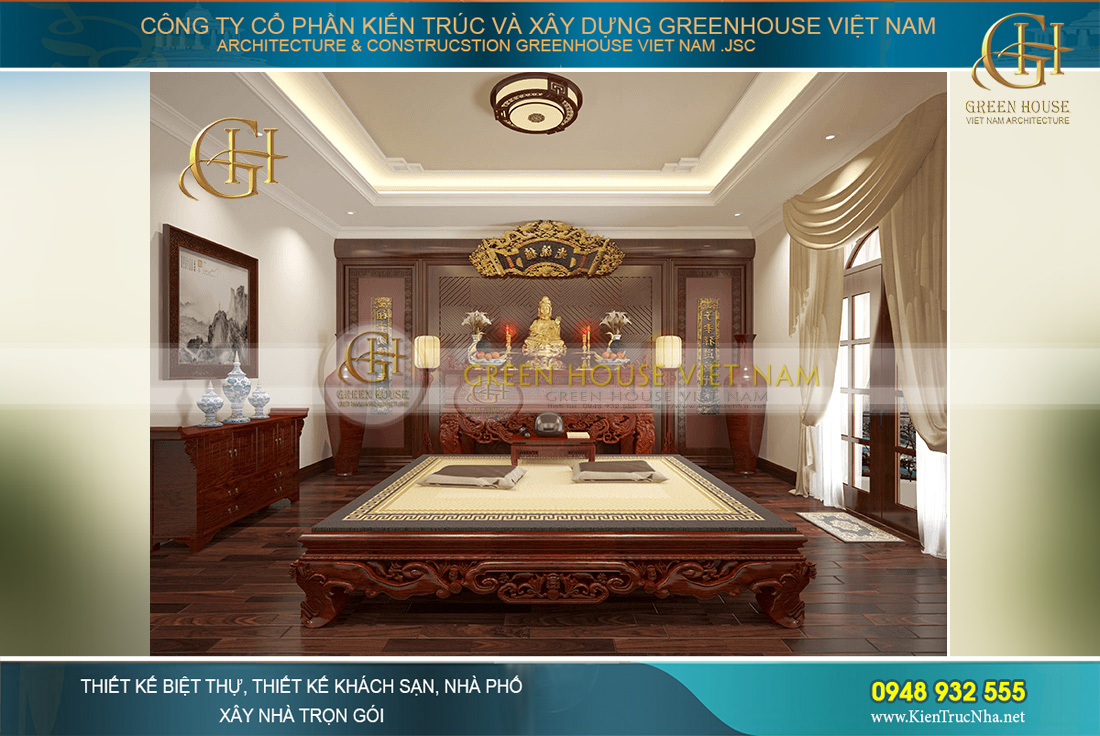 thi công thực tế biệt thự tân cổ điển 3 tầng tại Bắc Giang