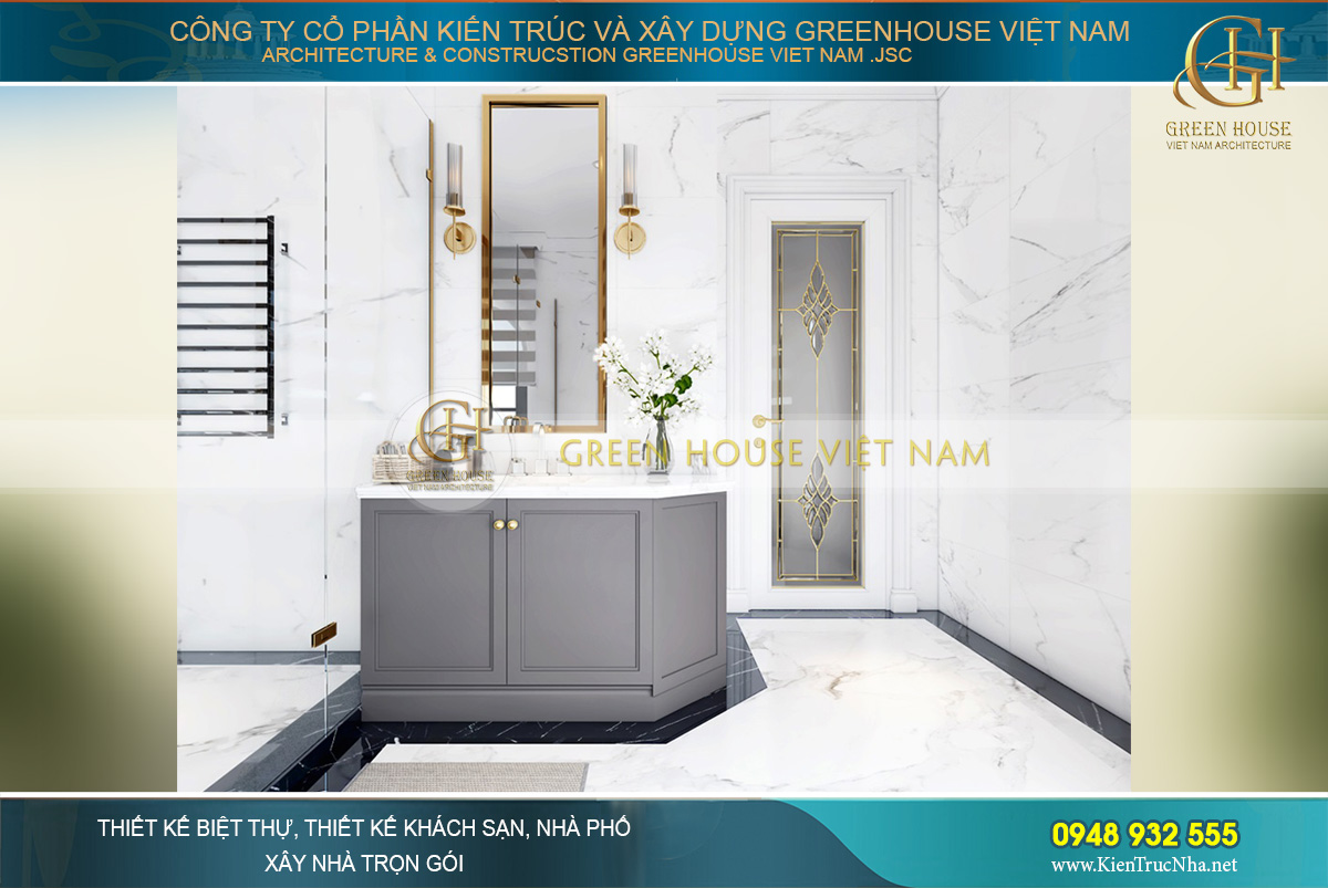 thiết kế biá»t thá»± tân cá» Äiá»n 3 tầng tại Vinhomes Hà Ná»i