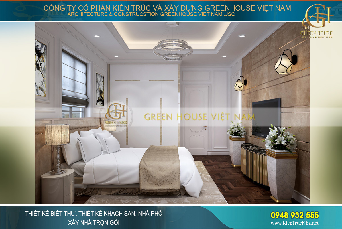 thiết kế biá»t thá»± tân cá» Äiá»n 3 tầng tại Vinhomes Hà Ná»i