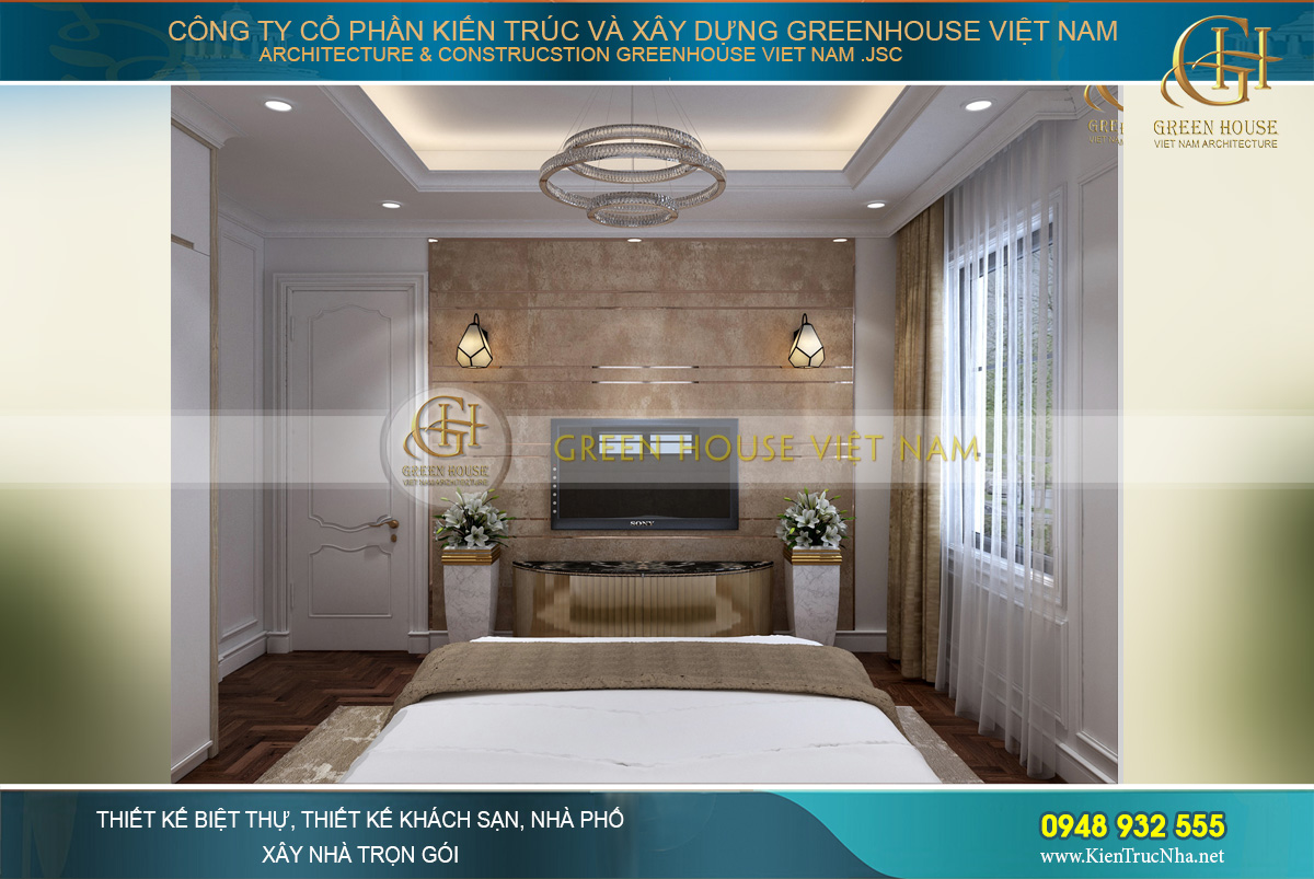 thiết kế biá»t thá»± tân cá» Äiá»n 3 tầng tại Vinhomes Hà Ná»i