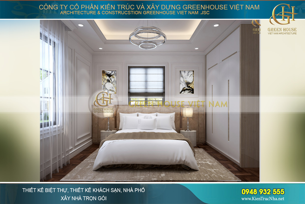 thiết kế biá»t thá»± tân cá» Äiá»n 3 tầng tại Vinhomes Hà Ná»i