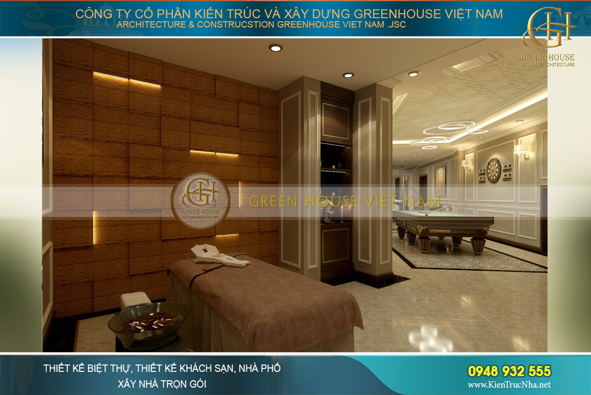 thiết kế biệt thự tân cổ điển 3 tầng tại Vinhomes Hà Nội