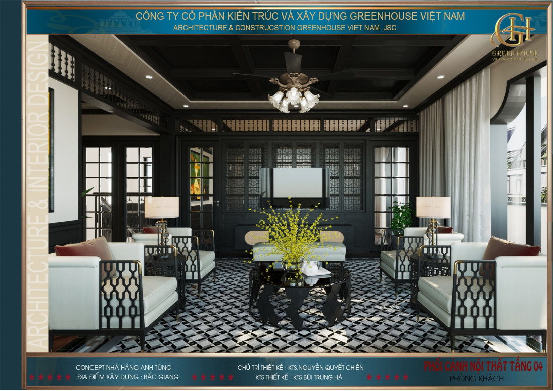 Hệ thống đèn mang đến sự hiện đại tinh tế cho không gian phòng khách