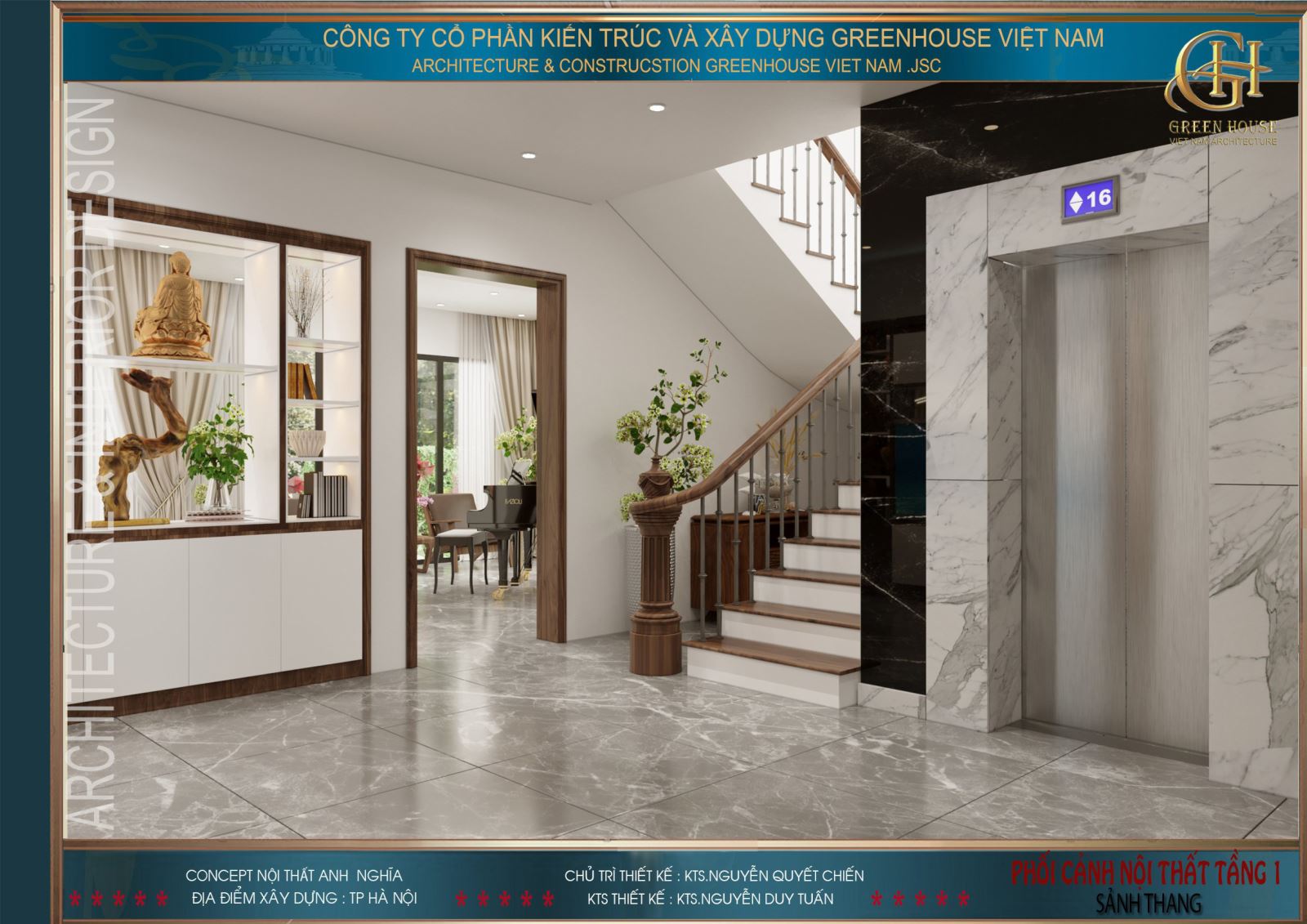 Lắp đặt hệ thống cầu thang cà cầu thang máy tiện nghi