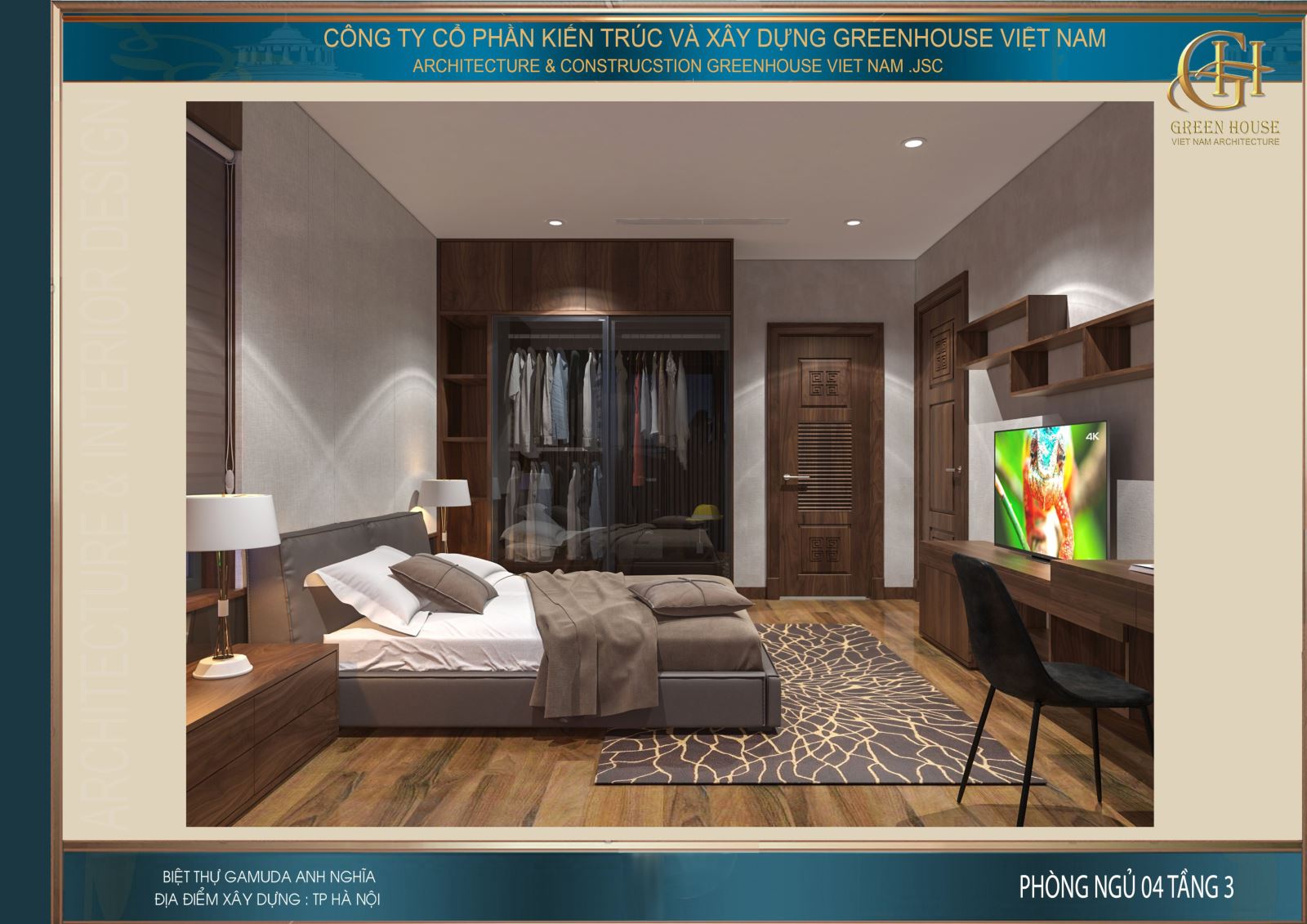 Sử dụng nội thất chủ yếu bằng gỗ