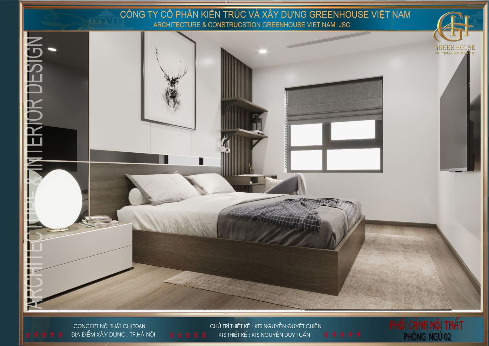 Hệ thống cửa sổ tuy không lớn nhưng vẫn đem đến ánh sáng cho căn phòng