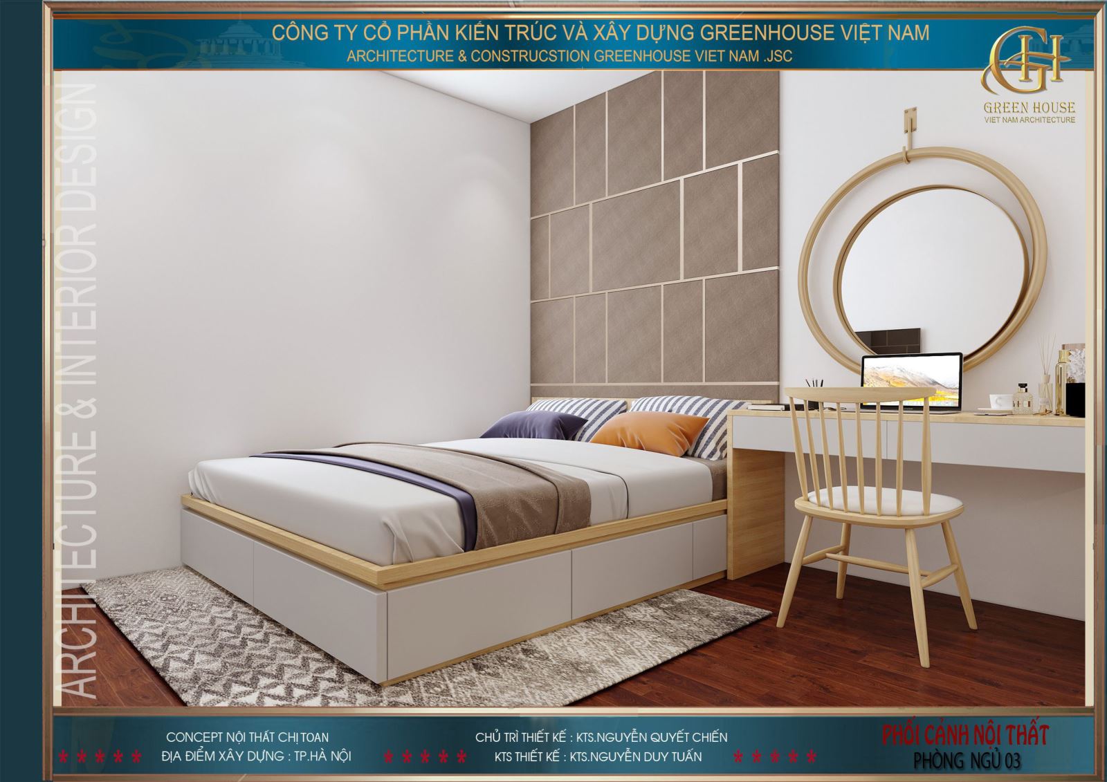 Đồ nội thất cũng khá đơn giản, không hoa văn, không cầu kỳ