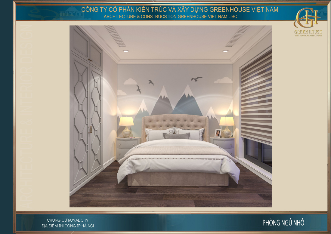 Mỗi phòng ngủ đều có một khung cửa sổ lớn để lấy sáng