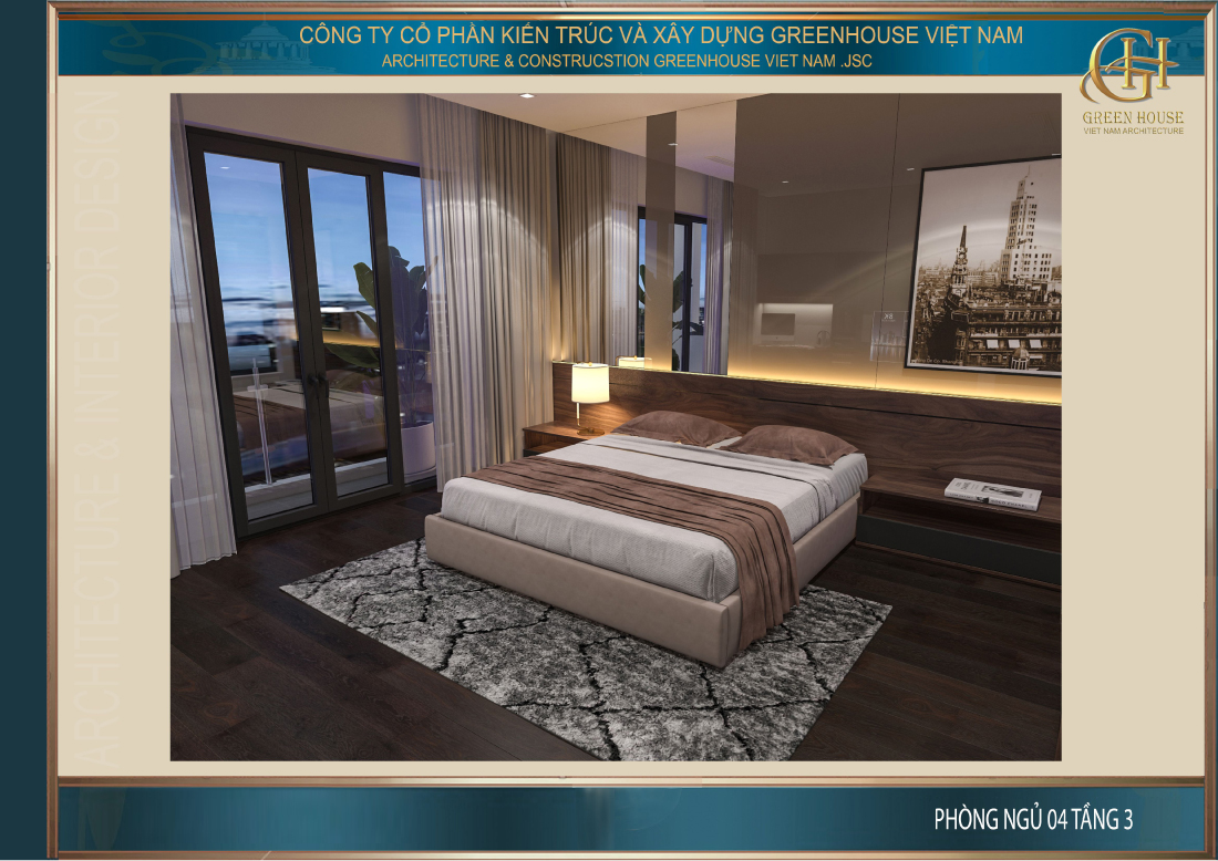 Phòng ngủ với vẻ đẹp cá tính mang phong cách hiện đại và trẻ trung