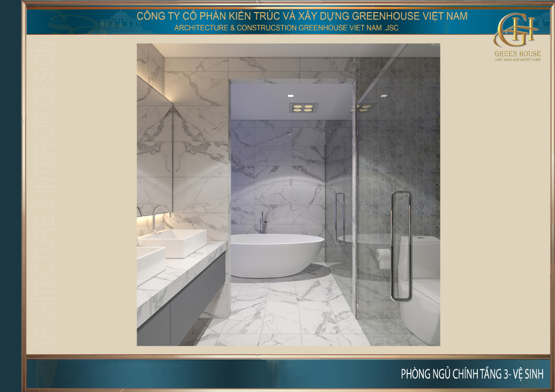 Phòng WC được bố trí tiện lợi và thông thoáng kết hợp với phòng thay đồ đa năng, tiện dụng