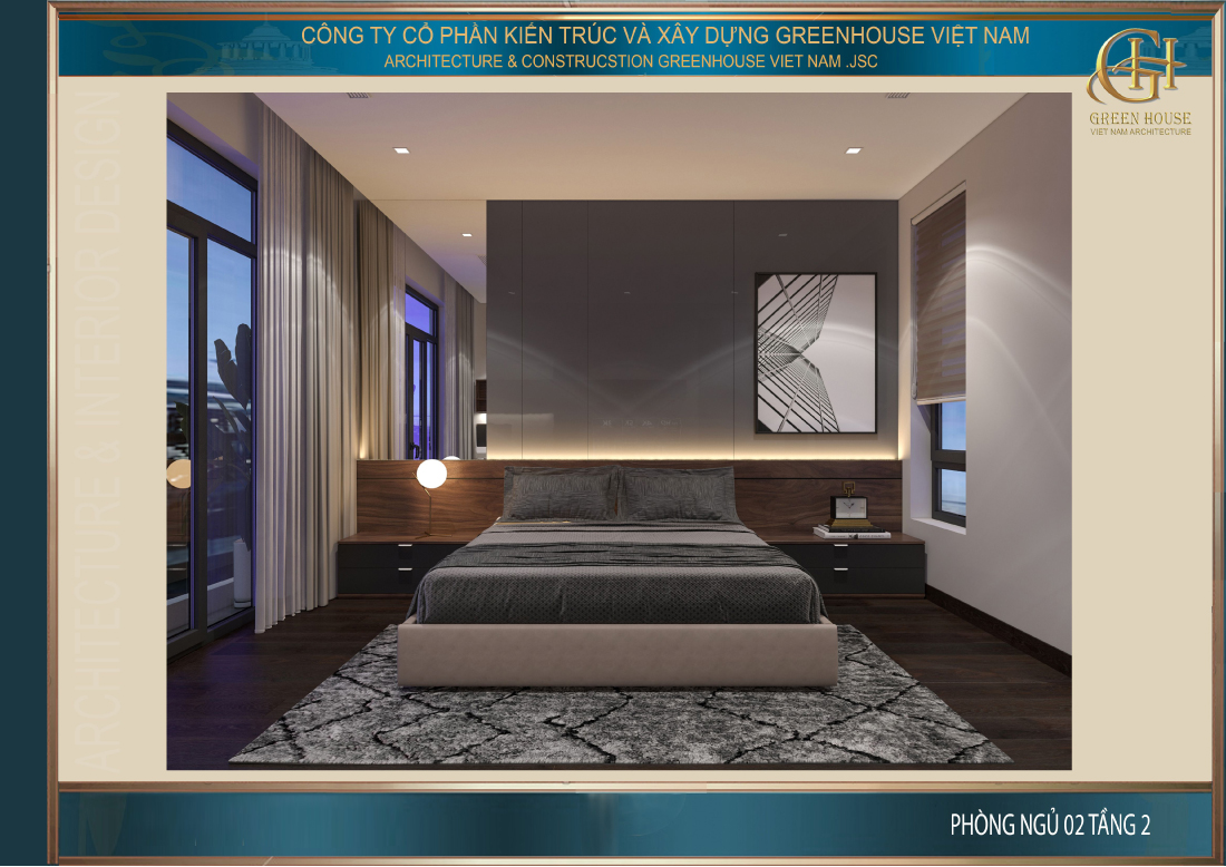 Toàn cảnh phòng ngủ số 2 tại tầng 2