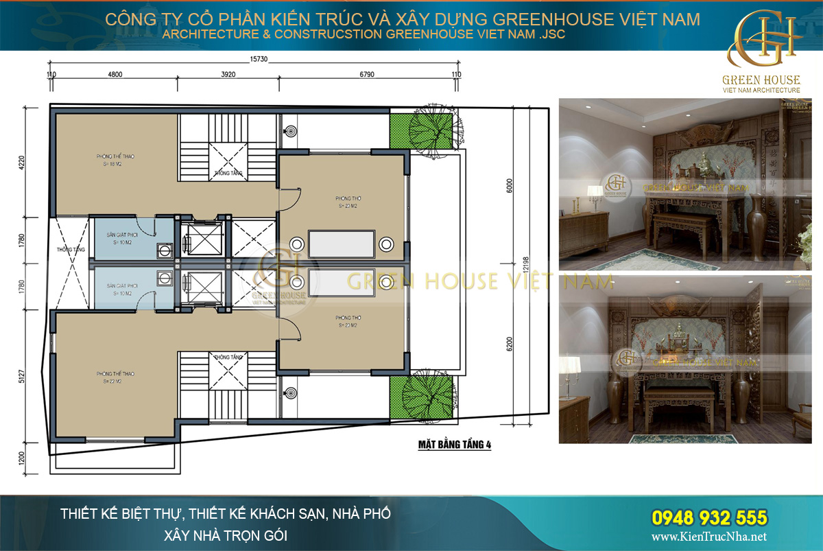 thiết kế nhà phố song lập hải phòng