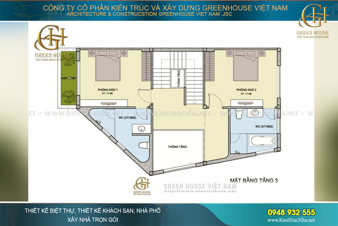 thiết kế nhà phố kết hợp kinh doanh 5 tầng