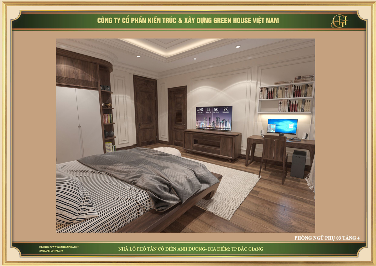 Thiết kế bàn học và giá đựng sách cho phòng ngủ của con