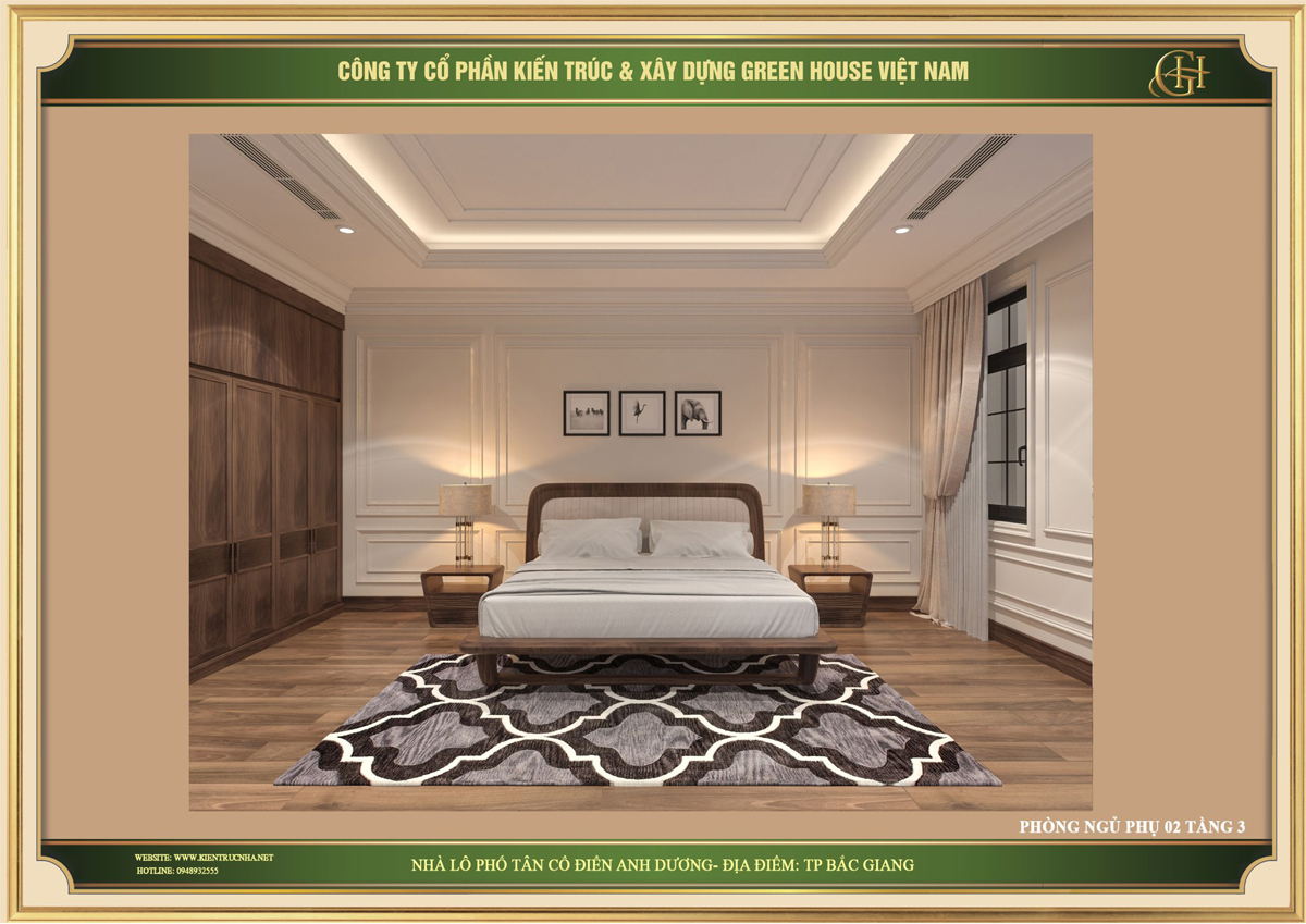 Không gian phòng ngủ dành cho con với gam màu trắng - nau nổi bật