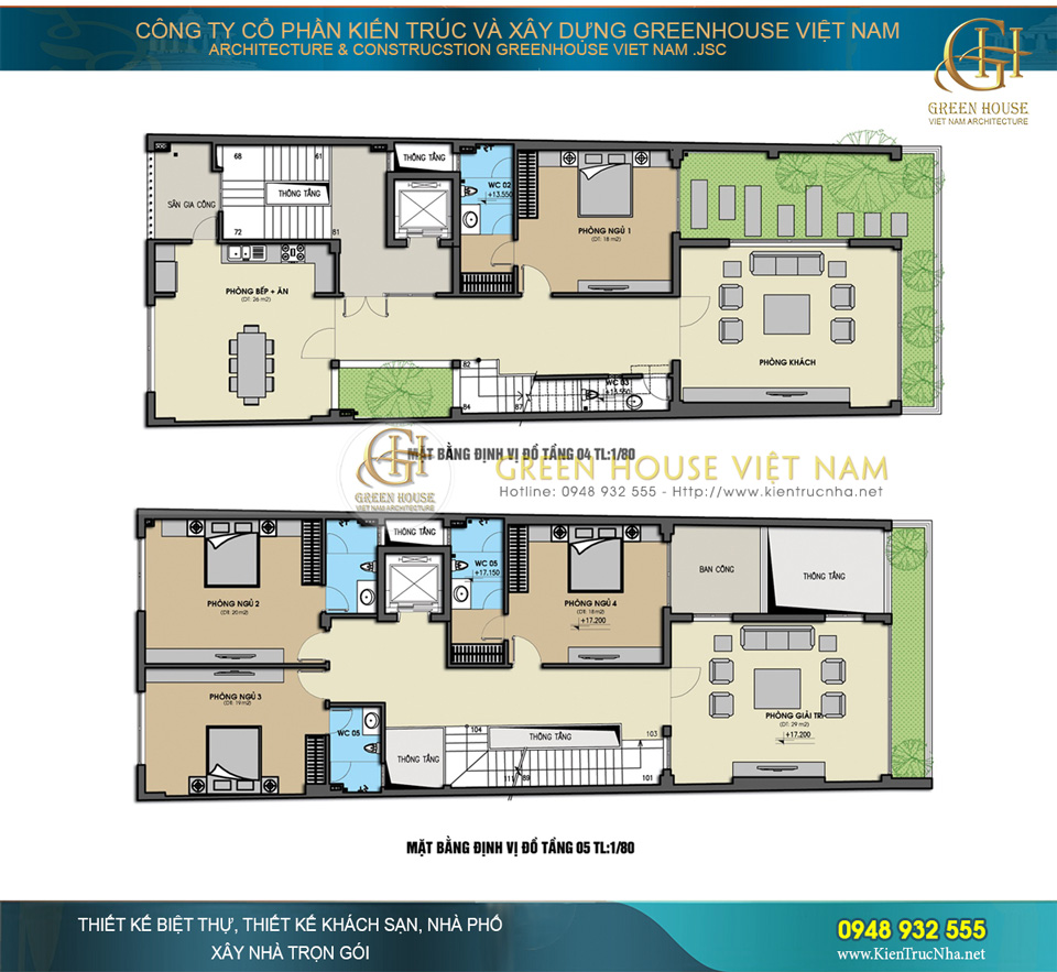 thiết kế nhà phố hiện đại kết hợp văn phòng 5 tầng mặt tiền 6m