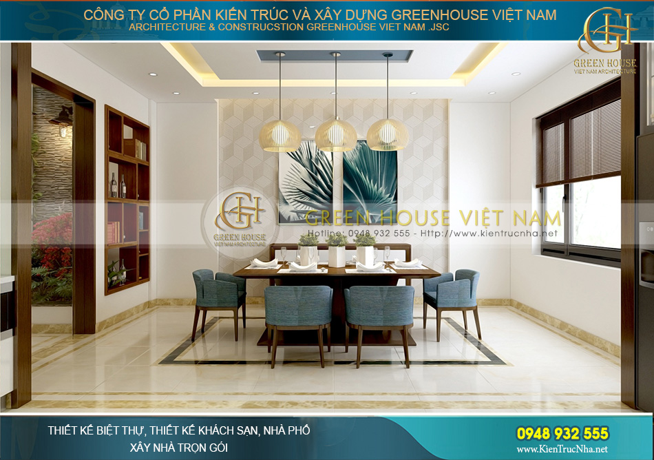 thiết kế nhà phố hiện đại kết hợp văn phòng 5 tầng mặt tiền 6m