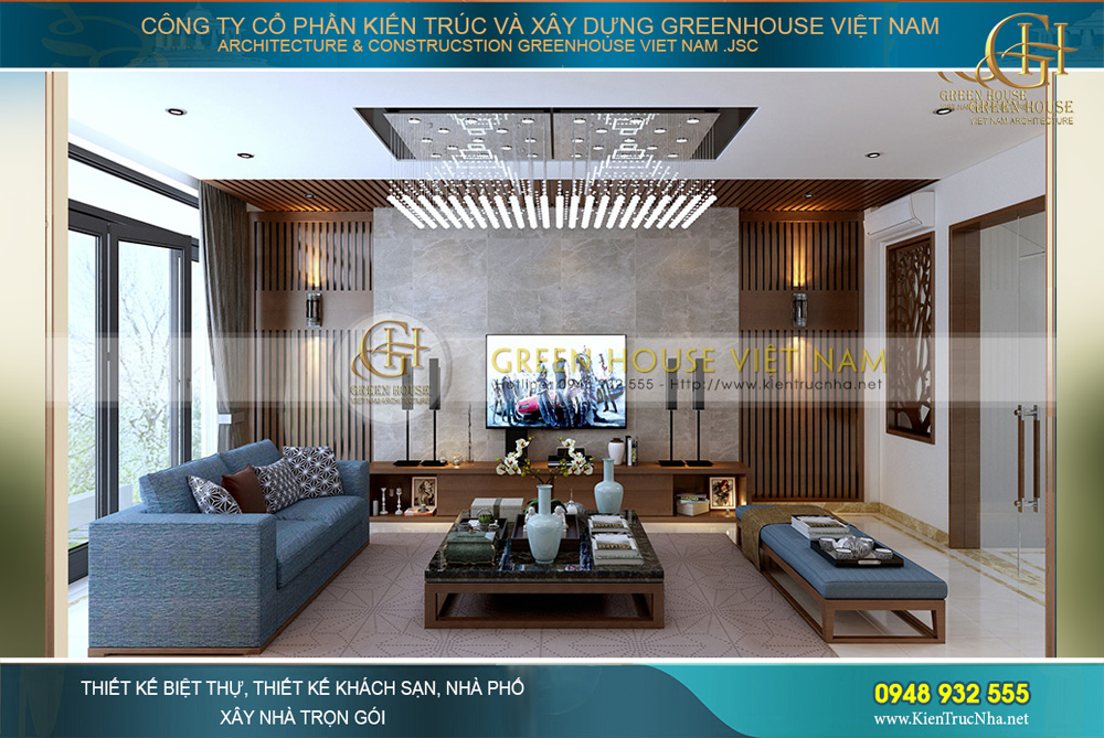 Thiết kế nội thất nhà ống hiện đại 5 tầng kết hợp kinh doanh