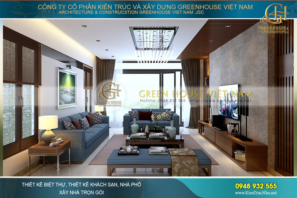 Thiết kế nội thất nhà ống hiện đại 5 tầng kết hợp kinh doanh