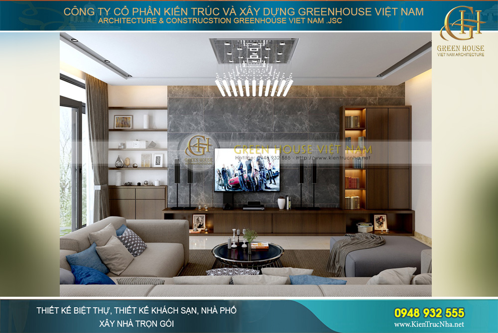 Thiết kế nội thất nhà ống hiện đại 5 tầng kết hợp kinh doanh