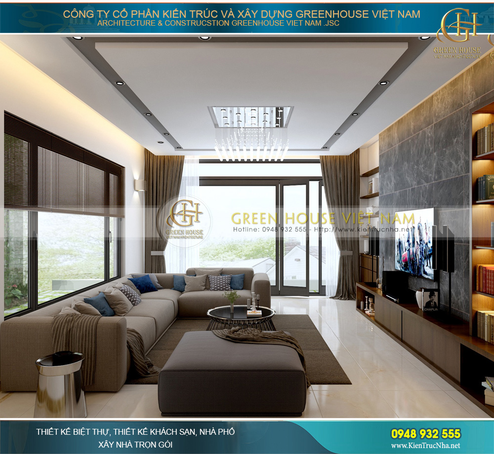 thiết kế nhà phố hiện đại kết hợp văn phòng 5 tầng mặt tiền 6m