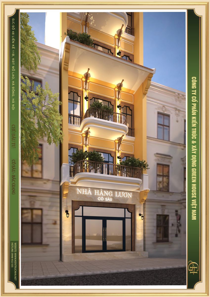 Hệ mái được thiết kế với gam màu đỏ mang chút gì đó hơi hướng xưa cũ