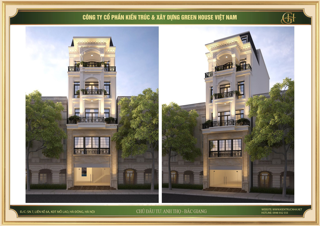 Phương án thiết kế 1 thiết kế đơn giản nhưng những chi tiết hoa văn đặc biệt tinh xảo