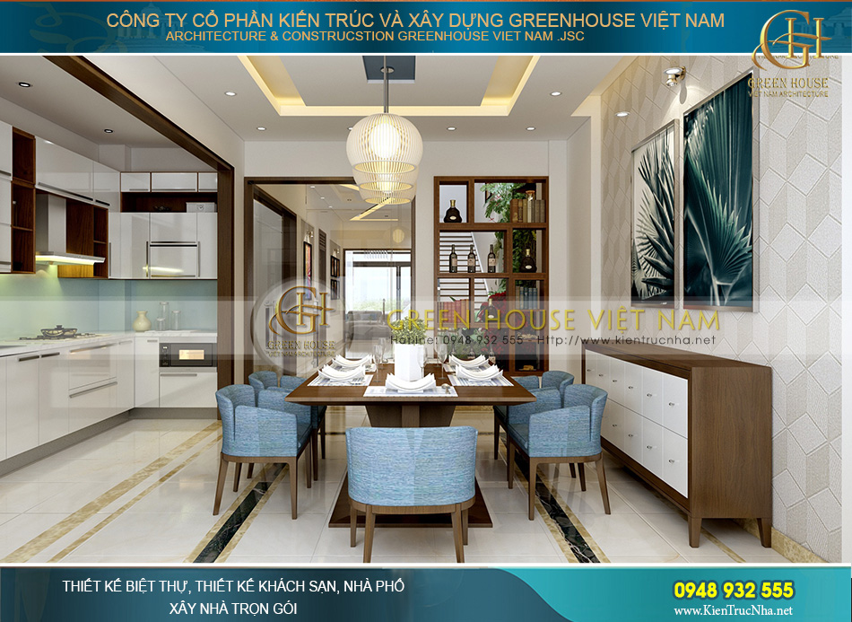 thiết kế nhà phố hiện đại kết hợp văn phòng 5 tầng mặt tiền 6m