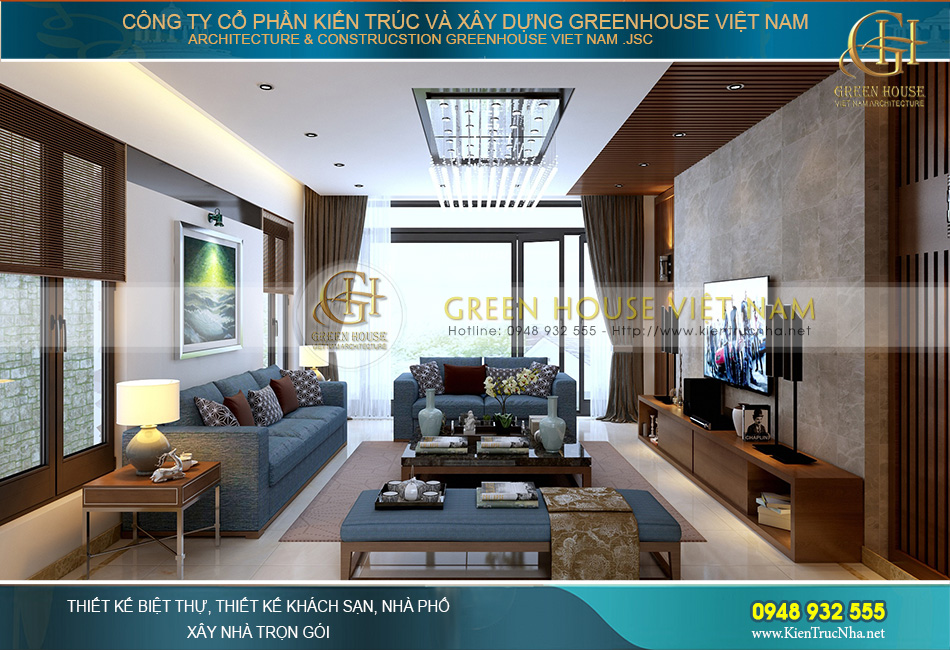 thiết kế nhà phố hiện đại kết hợp văn phòng 5 tầng mặt tiền 6m