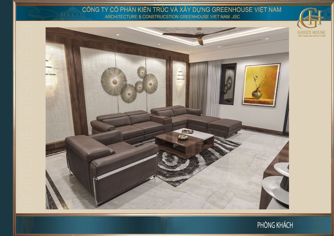 Hệ thống cửa mang đến nguồn ánh sáng tự nhiên cho phòng khách