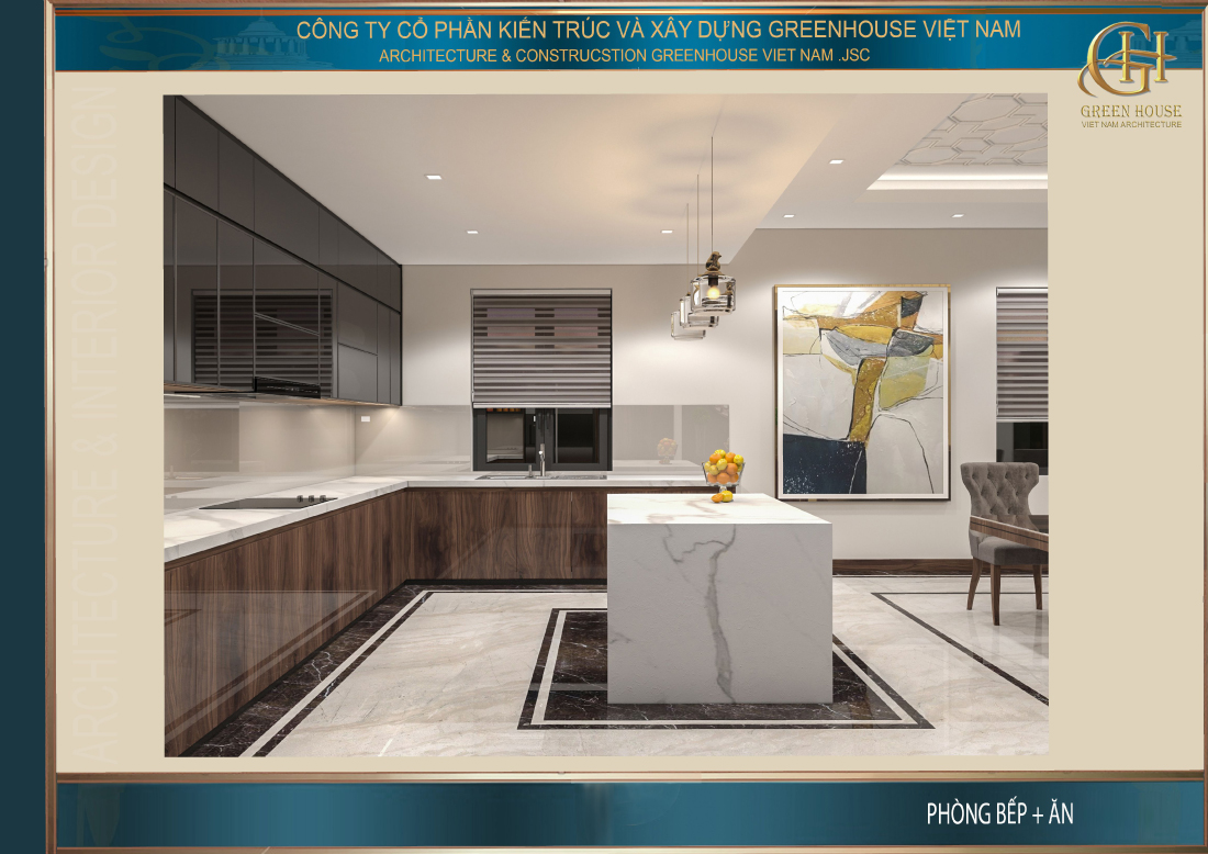 Góc nhìn khác của không gian phòng bếp