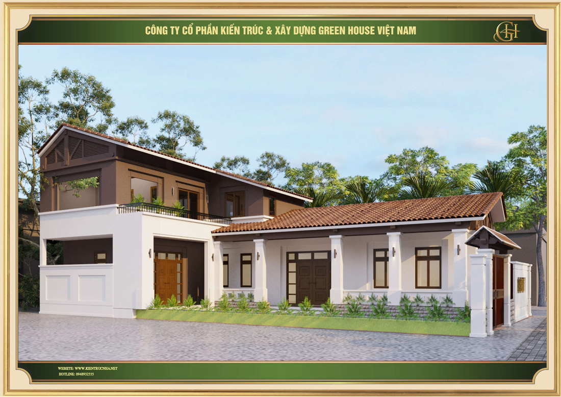 Lựa chọn tone trắng làm chủ đạo kết hợp với các tone nâu, đen tạo nên chiều sâu