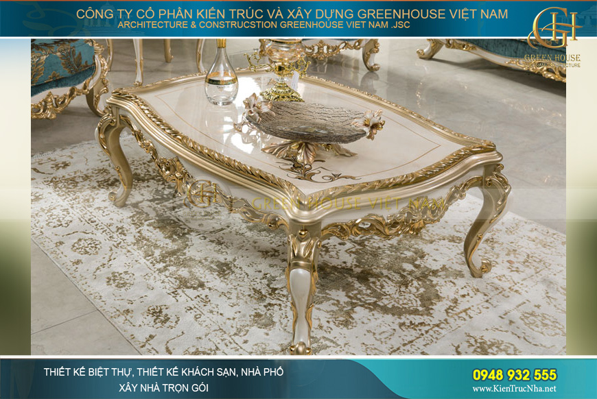 Bộ sofa bọc nhung tân cổ điển