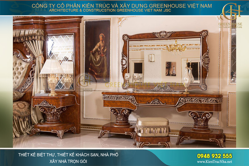 set nội thất phòng ngủ tân cổ điển hisar