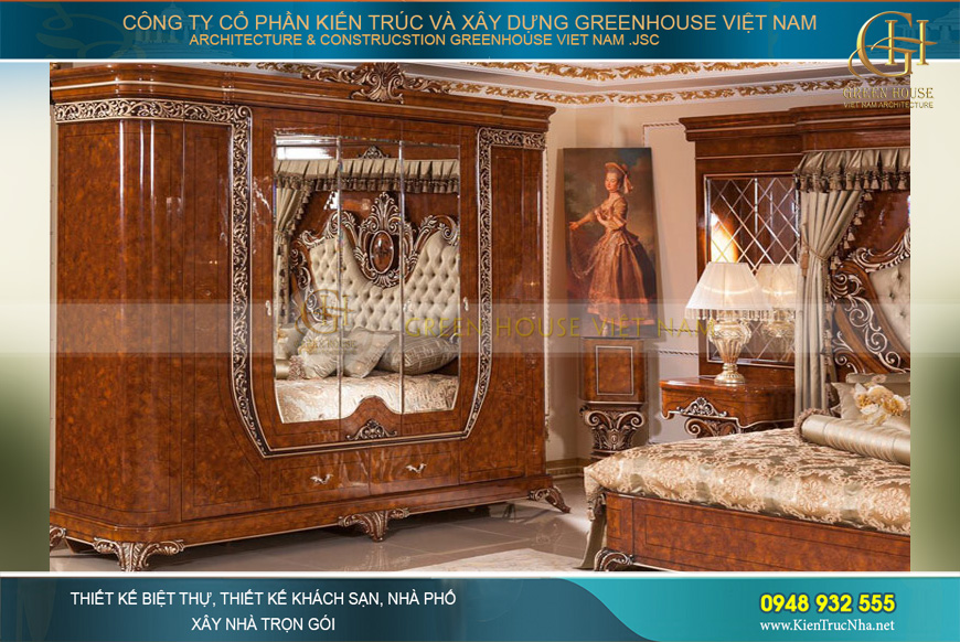 set nội thất phòng ngủ tân cổ điển hisar