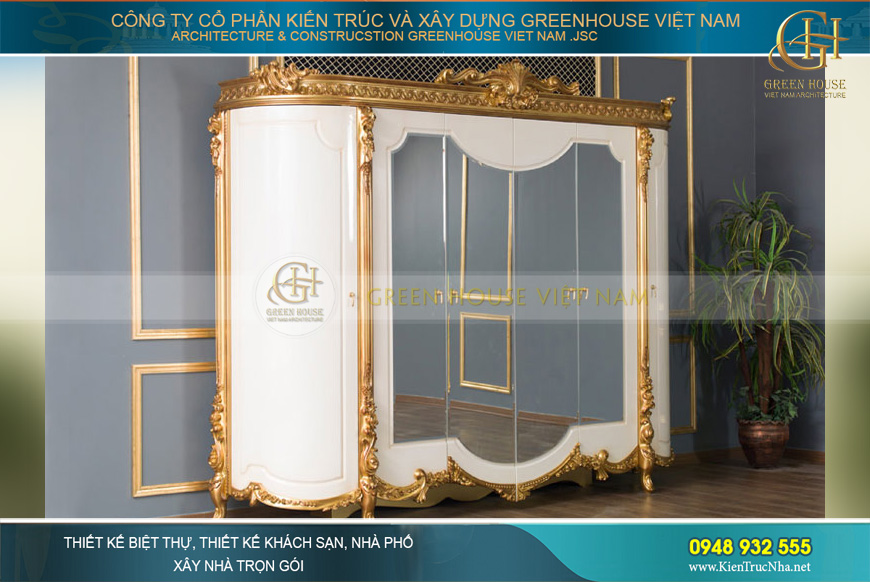 Set nội thất phòng ngủ tân cổ điển Antik