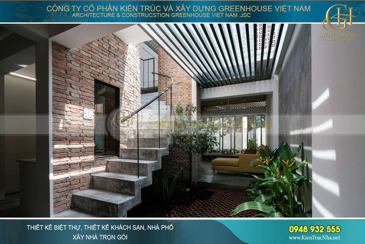 thiết kế giếng trời thuận phong thủy