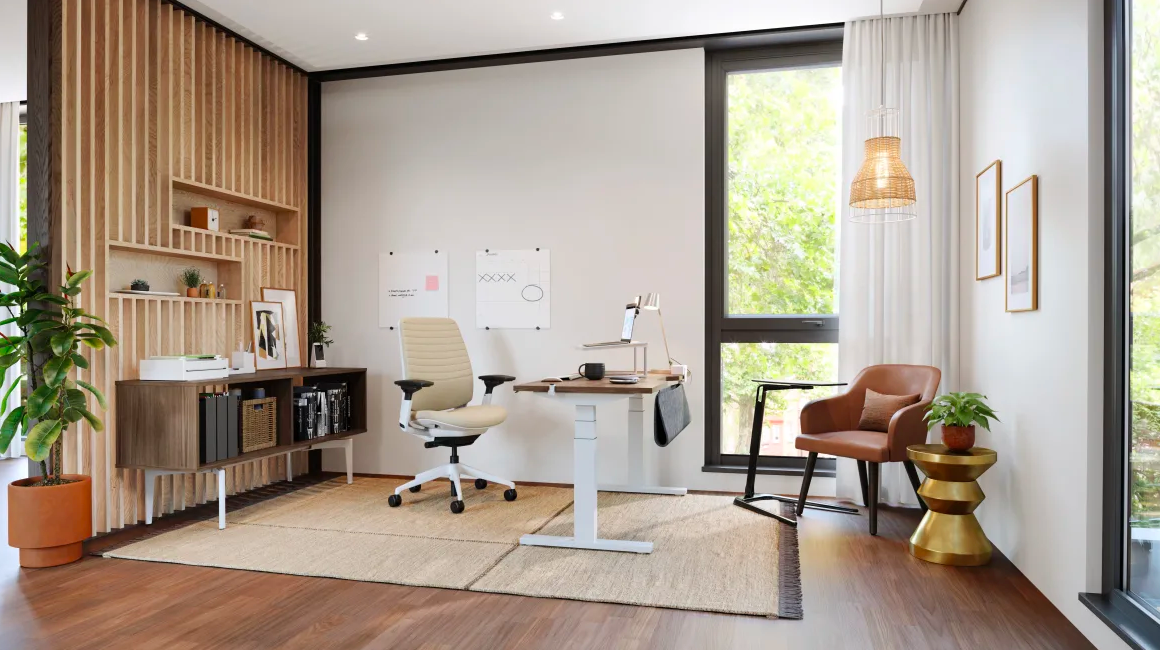 Mẫu phòng làm việc tối giản tại nhà