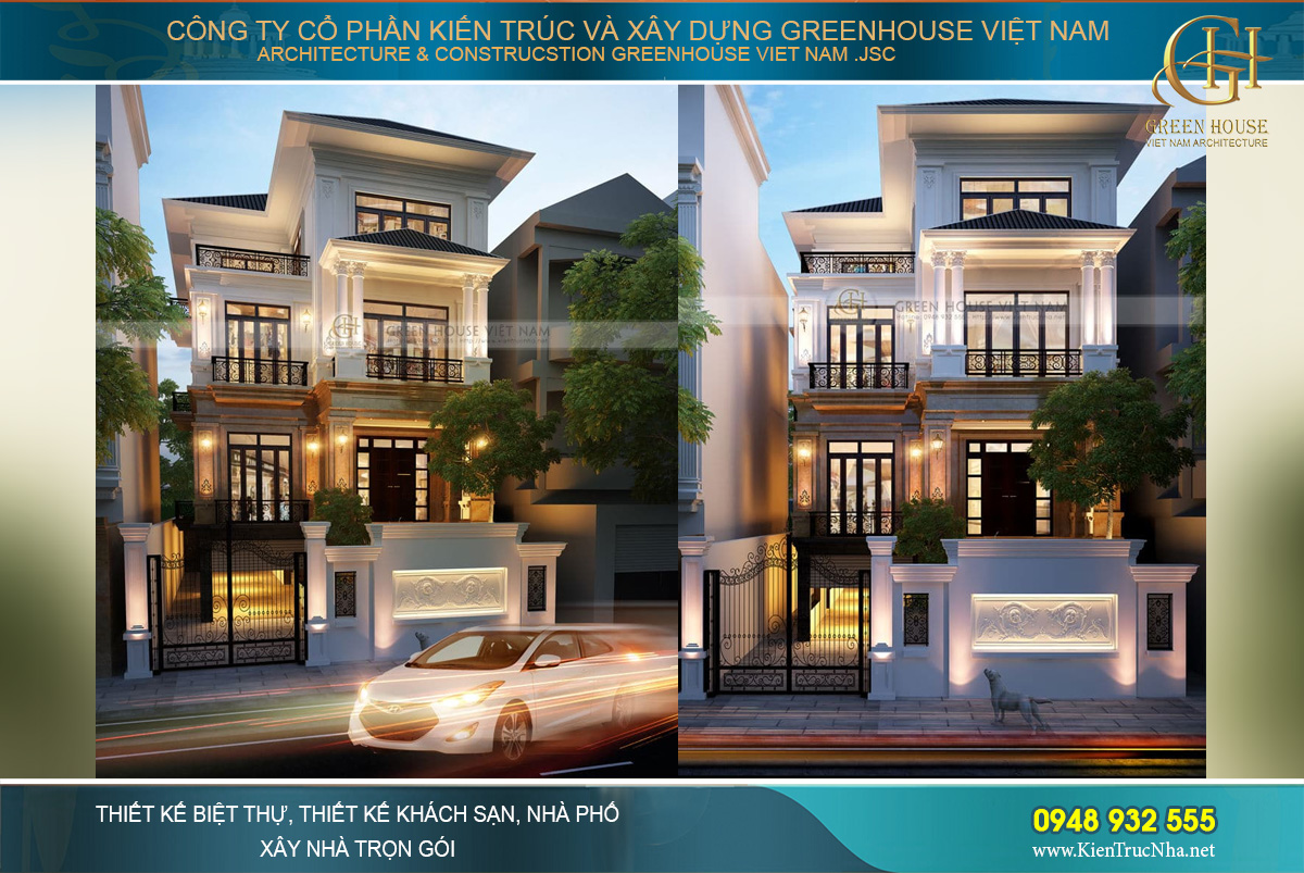 Green House Việt Nam đơn vị thi công thiết kế trọn gói biệt thự số 1 Hà Nội