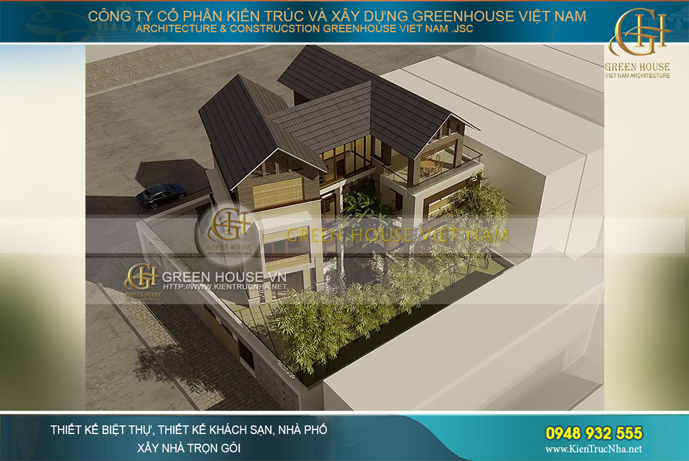 Mẫu biệt thự sân vườn 3 tầng hiện đại mang đậm phong cách châu Âu