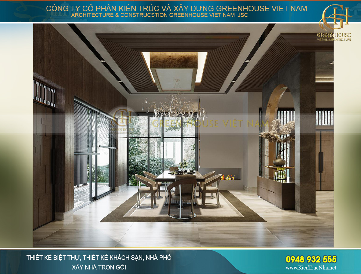 Chất liệu gỗ công được các kiến trúc sư sử dụng một cách khéo léo, tinh tế