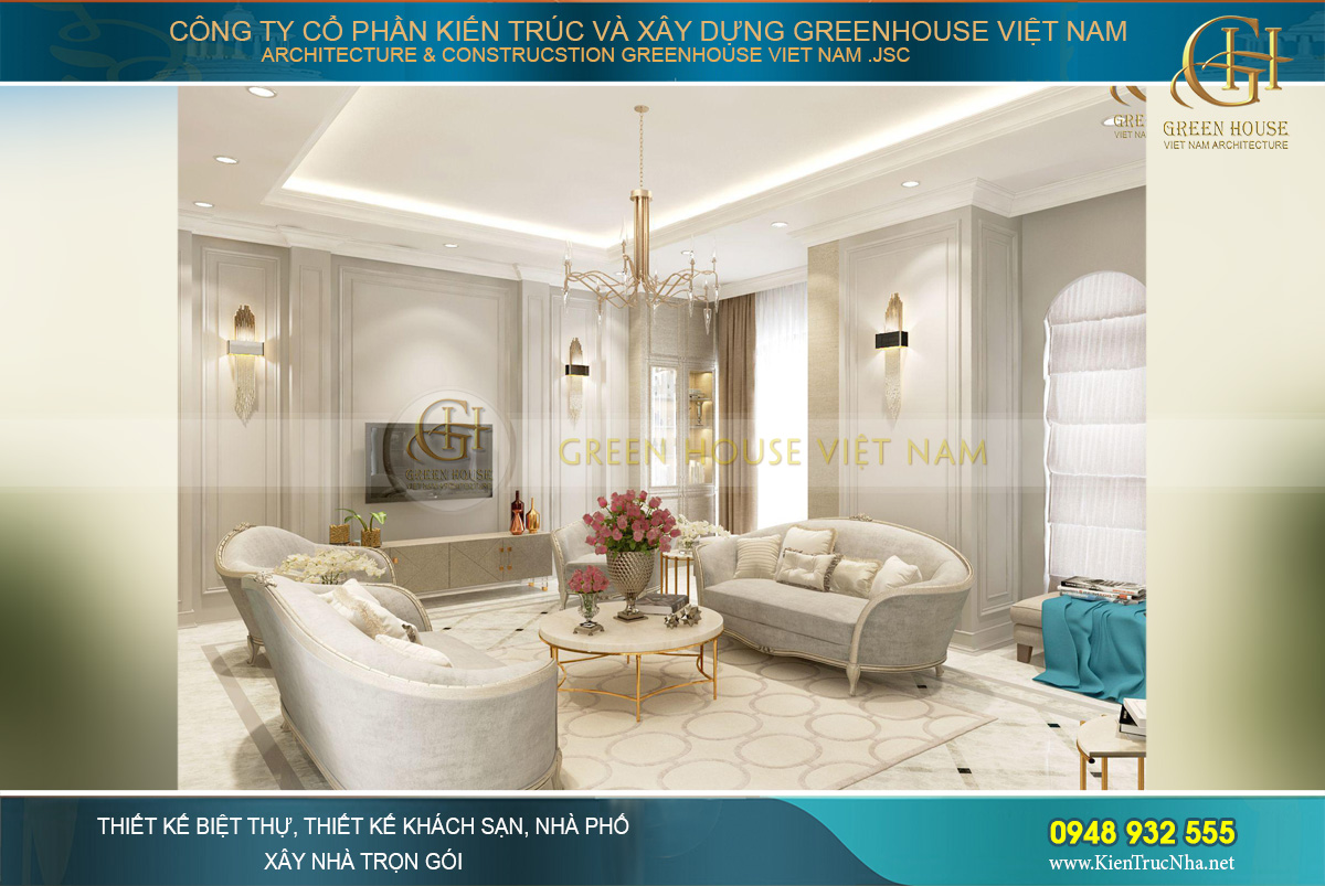 Thiết kế phòng khách đẹp hoàn mỹ ở mọi góc nhìn