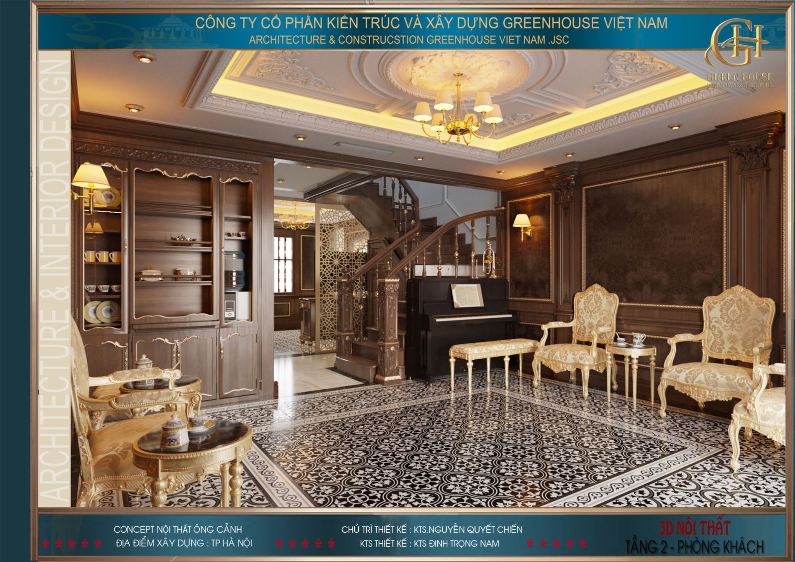 Những gam màu trên đồ nội thất được lựa chọn và phối hợp hài hòa, đầy chất nghệ thuật