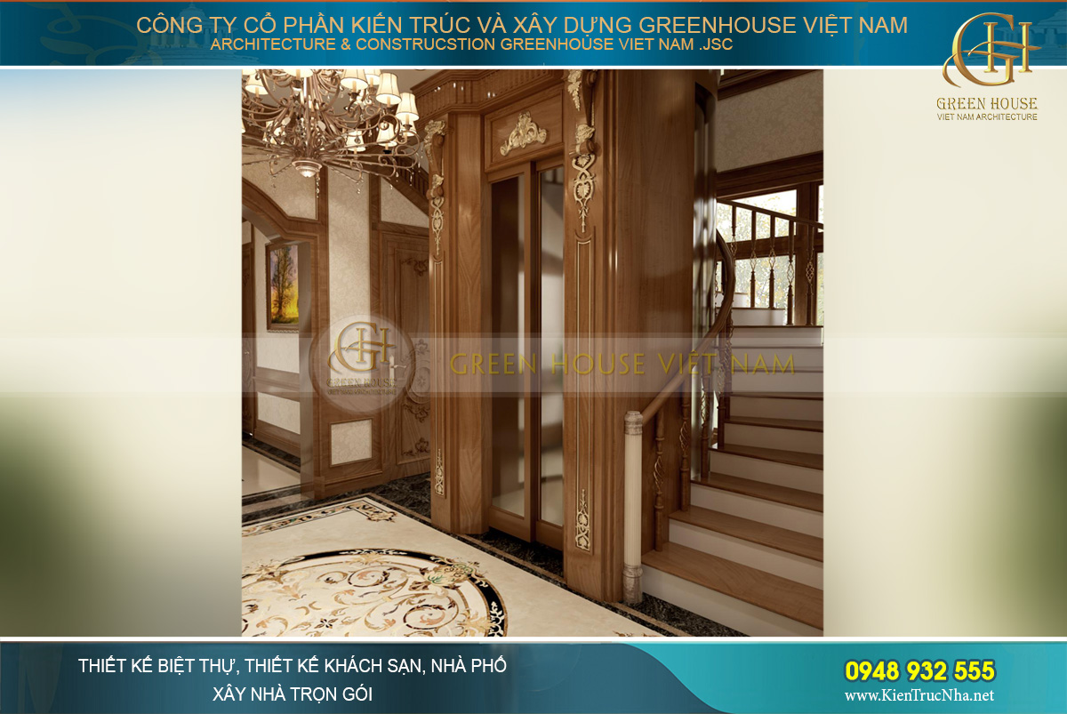 Một góc khác của sảnh thang máy