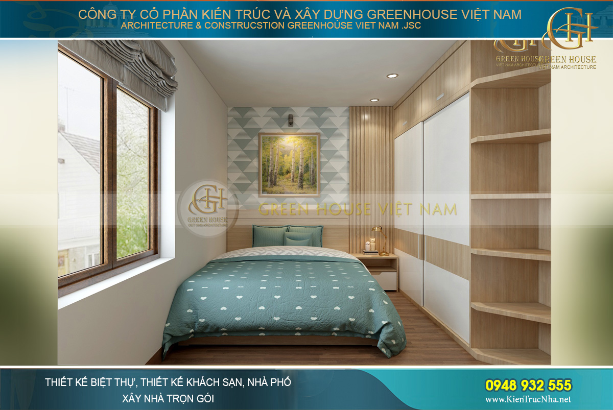 Phòng ngủ con trai sử dụng những gam màu cá tính hơn