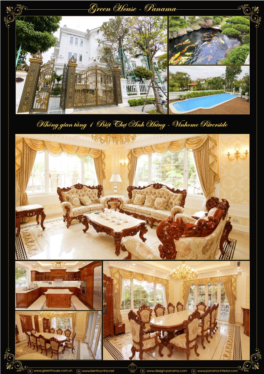 Dự án thiết kế biệt thự Anh Hưng tại Vinhomse Reverside