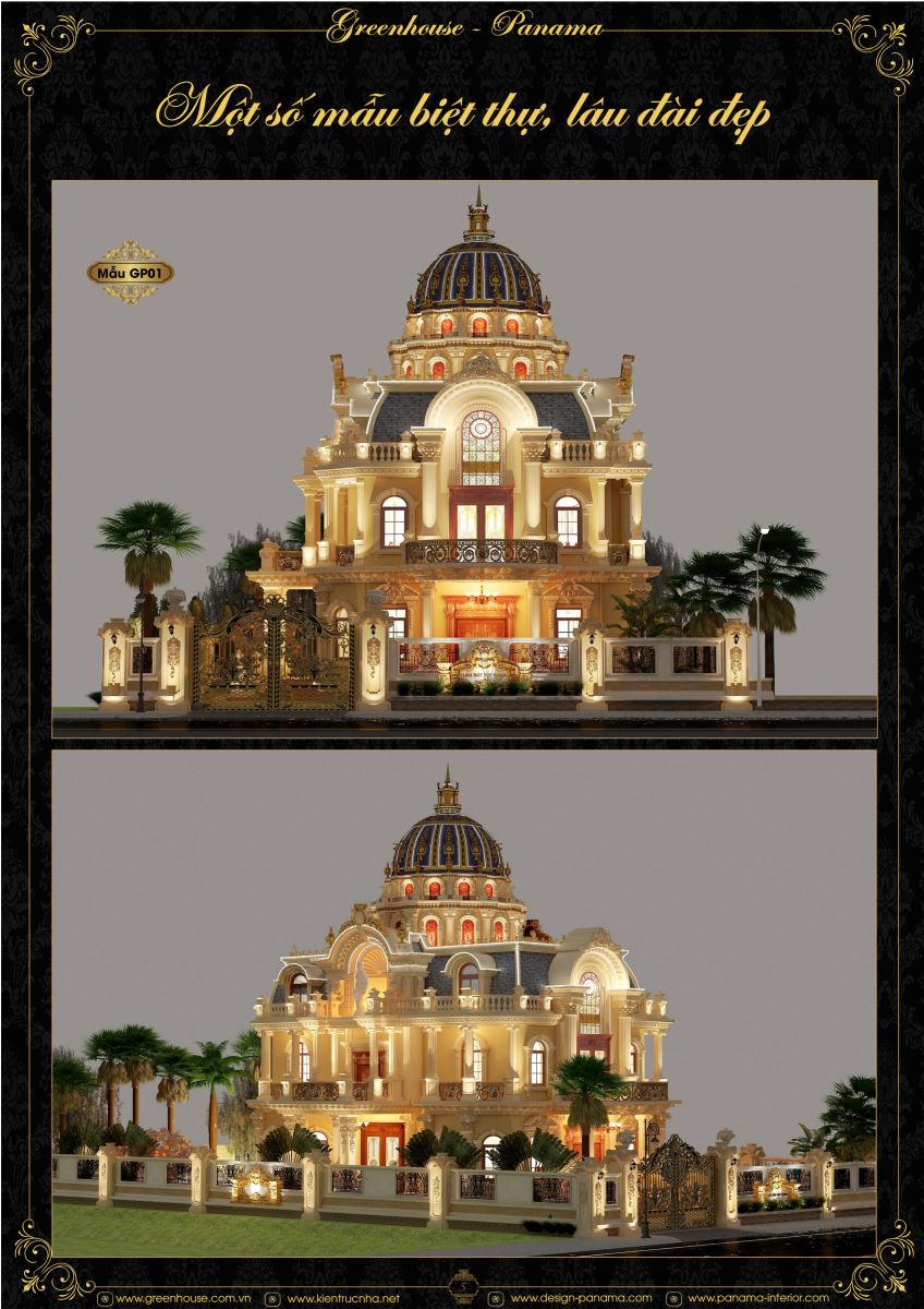 Chạm đến đỉnh cao với các mẫu thiết kế dinh thự lâu đài đẳng cấp