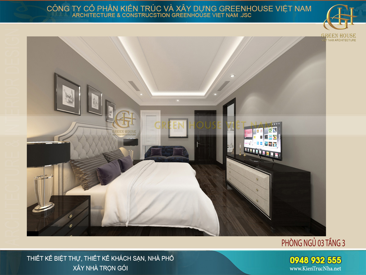 Ở bất kì phòng ngủ nào, Green House Việt Nam luôn đảm bảo được sự tiện nghi trong công năng sinh hoạt cá nhân các thành viên
