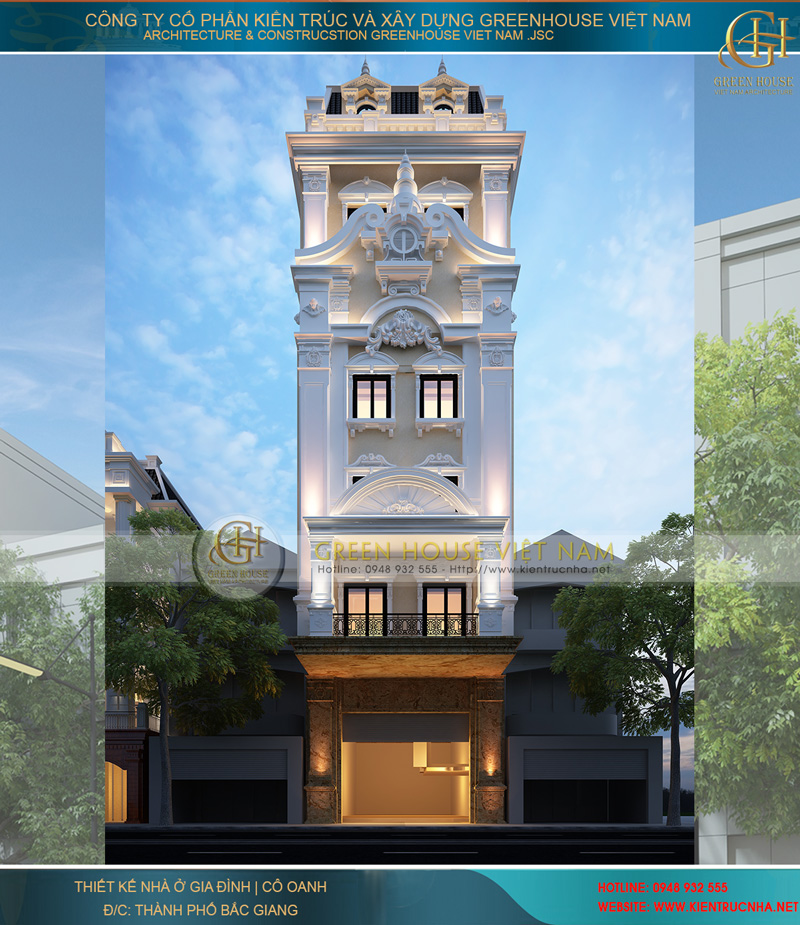 Thiết kế nhà ống tân cổ điển